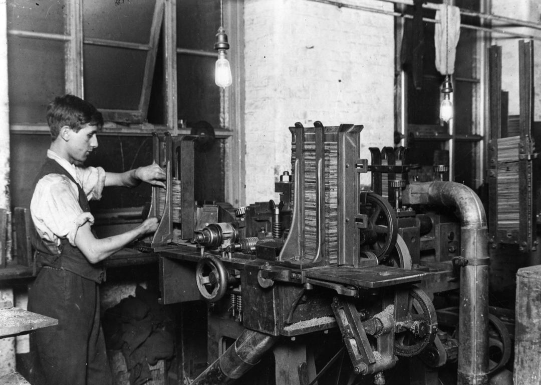 #16. Other industries, semiskilled operatives (broom, button, and rubber factories, etc.)